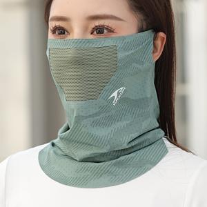 TEMU 1pc 남녀공용 여름 목 가이터 - 통기성, 신축성, 무조건 얼굴 마스크 사이클링 및 야외 스포츠, 범용 헤드기어 | 스타일리시 목 가이터 | 편안한 핏|마스크|스카프|KF94마스크