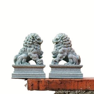 TEMU 2개의 중국 조디악 석사자 조각상, 소형, 천연석, 풍수 가정 보호, 물 탱크 장식, 애완용 물고기 탱크 장식, 미니어처