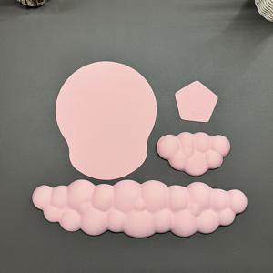 TEMU 키보드용 4개 손목 받침, 컴퓨터 데스크탑 키보드 메모리 스펀지 손목 받침, 타이핑 시 손목 통증 완화용 인체공학적 손목 받침, 홈 오피스 게임 노트북 마우스 손목 베개와 손목 받침|컴퓨터책상