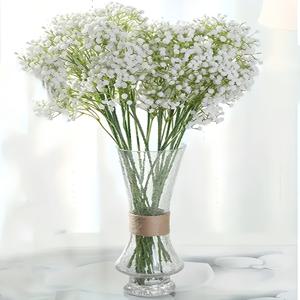 TEMU 750 인공 아기 숨쉬는 꽃, 결혼식, 약혼, 크리스마스, 할로윈, 추수감사절, 데이용 실제 터치 인공 지포필라