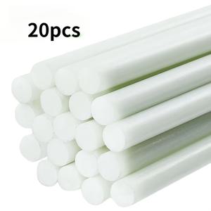TEMU 20개 세트 녹 방지 유리섬유 정원 스테이크, 길이 150cm, 직경 7.9mm – 내구성 강한 DIY 성장 터널, 상판, 온실 프레임 및 패브릭 메쉬용, 재사용 가능 10년, 화이트