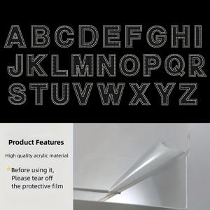 TEMU 26개 세트 알파벳 장식 가죽 템플릿 아크릴 몰드 DIY 키체인 지갑 펜던트 만들기 수공예 가죽 스텐실 가죽 도구 액세서리, DIY 지갑 만들기