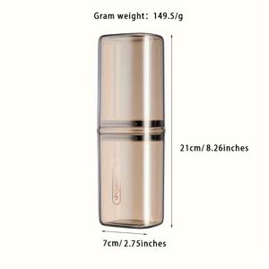 TEMU 1개 휴대용 여행용 칫솔 & 치약 거치대 - 투명, 무취 개인 관리 정리함, 출장 및 가정용, 여행 컵, 욕실, 홈 데코