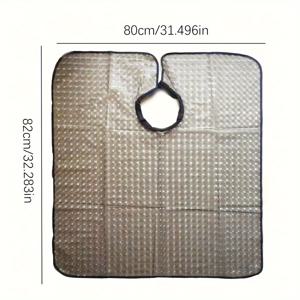 TEMU 1팩 두꺼운 고품질 헤어 랩, 남녀공용 소프트 PVC 머리 캡, 쉽게 청소 가능, 끈적임 없음, 프리지 없음, 블랙 & 퍼플 워터 큐브 디자인, 헤어 컬러링 도구 액세서리