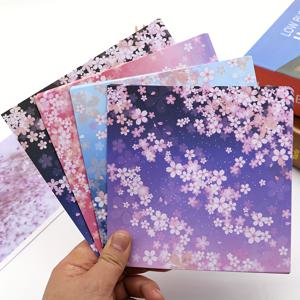 TEMU DIY 크레인 만들기용 꽃무늬 오리기미 세트 - 파티 경연, 결혼 선물 및 신부 샤워 선물에 적합 - 생일 및 일반 축하 행사용 다용도 공예 종이 세트 - 설명서 필요 없음 - 크리스마스 및 데이 종이 용품 - 전기 없이 창의적인 장식용 대량 팩
