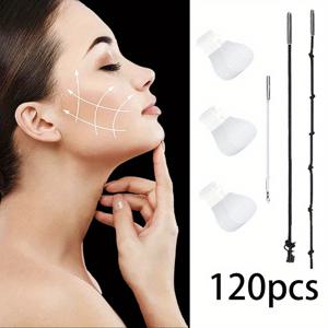 TEMU 60/120 보이지 않는 얼굴 테이프, 얼굴 스티커, 메이크업 도구, 메이크업 테이프, 보이지 않는 패치, 얼굴 목 및 눈 패치, 얼굴 미용