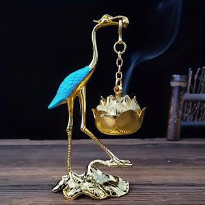 TEMU 크라난 향로 세트, 금속 및 합금, 2-in-1 연꽃 디자인, 무향, 명상, 젠, 요가, 스파 장식, 홈 액센트, 크리스마스, 할로윈, 이스터, 하누카, 추수감사절을 위한 탁상 향로 홀더 포함.