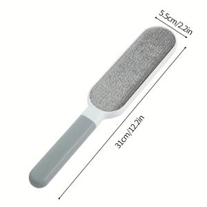 TEMU 1개 쌍면 수동 털 제거 롤러, 옷, 소파, 가구, 침구, 카펫 청소용 재사용 가능한 헤어 리무버 브러시, 튼튼한 폴리프로필렌, 전기 불필요, 플라스틱 손잡이