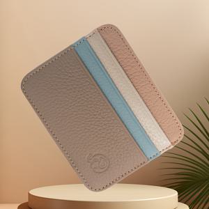 TEMU 1pc 클래식 상피 가죽 슬림 카드 거치대, 슬립 포켓이 있는 무라인, 습식 와이프 클린, 엣지 페인트 없음, 프린팅 없음 - 바쁜 전문가 지갑