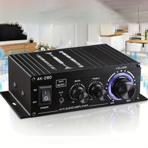 TEMU AK280 미니 스테레오 앰프 600W - 컴팩트 2.0채널, AB급, 저고음 & 고음 베이스 컨트롤, RCA/AUX 입력, 홈, PC, 차량, TV, 무선 스피커용 - 배터리 미포함