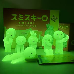 TEMU 6pcs/set 일본 야광 인형 - 현대 레진 테이블톱 장식, 결혼식, 크리스마스, 할로윈, 추수감사절, 졸업에 이상적 - 배터리 필요 없음, 테이블톱 장식|재미있는 디자인|레진 인형, 인형 장식