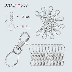 TEMU 102/152/202개 DIY 보석 만들기 키체인 키트, 회전식 게오르기 클래스프, 스냅 후크, 다기능 링, 주석 합금, 동전 지갑, 스트랩, 래니어드, 개 목줄, 크리스마스 및 새해 파티 장식, 내구성, 가방, 자동차 키, 크리스마스 나무, 및 생일 선물용 맞춤형 키체인