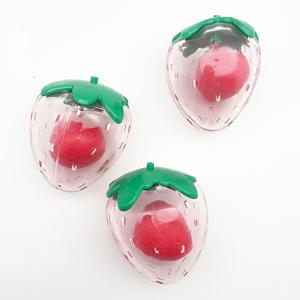 TEMU 인터랙티브 개 장난감, 무작위 색상 만화 패턴, 내구성 있는 소리 나는 딸기, 열가소성 고무, 소형견을 위한 지루함을 없애는 장난감, 충전되지 않음, 배터리 필요 없음