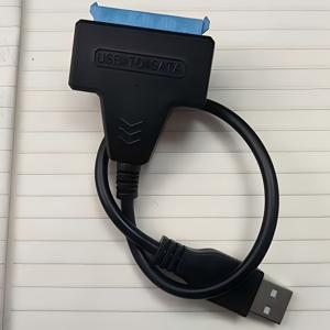 TEMU 2.5인치 SATA 하드 드라이브 데이터 케이블 - USB 3.0에서 SATA 어댑터, 평면 디자인, 남성-여성 커넥터, 플러그 앤 플레이 설치용, SSD 설치 | 평면 케이블 어댑터 | 고속 , SATA에서 USB 어댑터