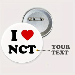 TEMU NCT를 좋아하는 사람들을 위한 맞춤형 이름/반려동물/도시/국가/텍스트 - 금속 패션 액세서리, 결혼식, 데이, 팀 선물, DIY 파티 선물, 이벤트 액세서리 | 간단한 배지 디자인 | 금속 핀, 해양 장식|DIY