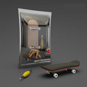 TEMU 블랙 메이플 핑거 스케이트보드 5층 - 휴식 테이블 게임 및 독특한 선물 아이디어, 4.75