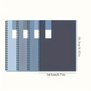 TEMU 4pcs A5 스피럴 노트북 - 세련된 매트 핏, 판타지 주제의 커버 아트, 튼튼한 커버, 학생 및 사무실 사용에 적합, 영어 언어, 판타지 아트워크| 노트북|품질 있는 종이 재질, 노트북 및 저널