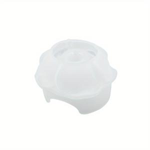 TEMU 홈 데코레이션을 위한 수공예 도구로서 1개의 장미 모양의 반지 홀더 수지 주형 몰드 DIY 실리콘 몰드 플라스터 클레이 몰드 제작