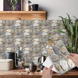 TEMU 7pcs/14pcs/set 모조 세라믹 타일 벽 스티커, 3D 벽지, 벽 장식 욕실 방수 가죽 및 붙여 넣기 안티 스플래시 세라믹 타일 스티커, 거실 및 침실, 11.02inch*5.51inch에 대 한 가정 장식