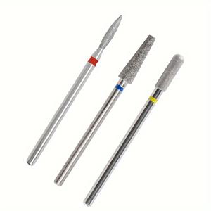 TEMU 죽은 피부 젤 폴란드어 리무버에 대 한 3pcs 네일 드릴 비트 청소 도구 전기 드릴 세트에 대 한 초경 네일 큐티클 비트 매니큐어 액세서리