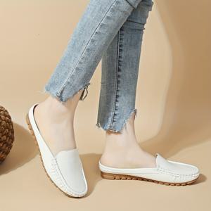 TEMU 여성용 패셔너블 슬립온 뮬 샌들, 하프토 디자인, 편안하고 통기성 좋음, 여름에 완벽함|샌들|여성샌들|여자샌들