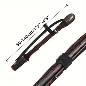 TEMU HSTAR 낚시대 케이스 어깨끈 포함 - 튼튼한 폴리에스테르, 블랙, 스피닝 & 베이트캐스팅 릴용 보호 슬리브