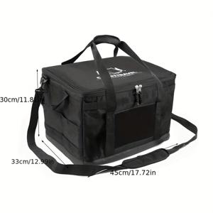 TEMU PSKOOK 45L 캠핑 쿨러 백팩 - 범용, 스포츠 스타일, 단색, 지퍼 잠금, 일반 방수 옥스포드 천 가방, 야외 피크닉 및 캠핑 액세서리 보관을 위한 몰리 웹빙|방수가방