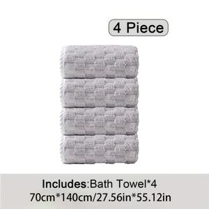 TEMU 4pcs 럭셔리 마이크로파이버 목욕 수건 세트 - 울트라 소프트, 슈퍼 흡수력, 퀵 드라이 수건으로 스파 같은 경험을 제공 - 체육관, 스파, 스포츠, 욕실 필수품에 이상적 - , 부활절, 크리스마스 선물에 완벽 - 100% 폴리에스터, 전기 필요 없음|스포츠타올