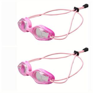 TEMU 2pcs 어린이 수영 안경, PC 소재, 방수, 빠른 조절, 3-14세용 부츠 스트랩 포함, 고화질 시야, 편안한 핏, 수영 액세서리|물안경