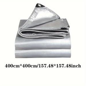 TEMU 은색 두꺼운 차광천, 다용도 폴리에스터 차광막, 자외선 차단, 찢김 방지, 탈색 방지, 지붕/캠핑/마당/수영장/보트/차량용