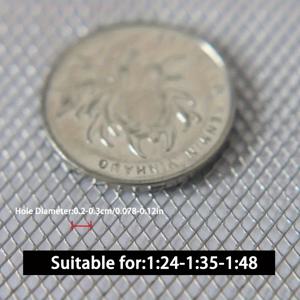 TEMU 미니어처 메탈 메쉬 울타리 3.93x9.44cm - DIY 모델 빌딩 & 취미 공예용 회색 알루미늄 철도 기차 가시 철사