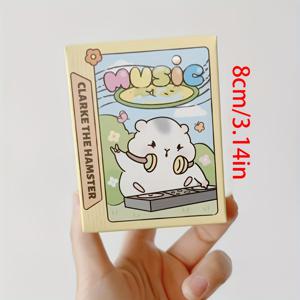 TEMU 1개 햄스터 클라크 밴드 시리즈 미스터리 박스 모델, 독특한 개별 디자인, 섬세한 PVC 수집 피규어, 무작위 배포, 애니메이션 팬 컬렉션에 이상적