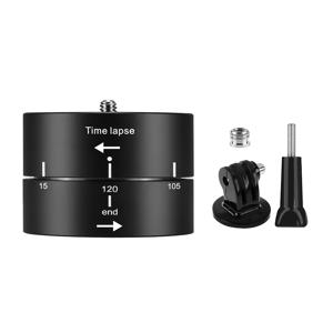 TEMU 360도 회전 60분/120분 타임랩스 스테빌라이저 어댑터 포함, 액션 카메라 GoPro 스포츠 카메라 DSLR 디지털 카메라 스마트폰용 삼각대 헤드
