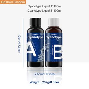 TEMU A5/A6 컬러 카드스톡 시안타입 키트 (16/ 장 - 무작위 색상) 도구 액세서리 포함, 화이트 카드스톡 태양 인화지 DIY 태양 미술, 고감도 미술지 크래프트 및 태양 그림, 판타지 테마, 자연광 인화지, DIY 프로젝트, 미술 도화지, 태양 인화 그림 종이 DIY 태양 미술 키트.
