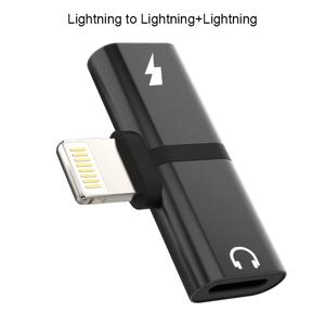TEMU 1pc RISKAI 2-in-1 Lightning 전화 어댑터, iPhone 14/11/12/13/X/XS/MAX/XR/7/8 Plus용 충전 및 오디오 스플리터, 사운드 분석 칩이 탑재된 고음질 이어폰 커넥터