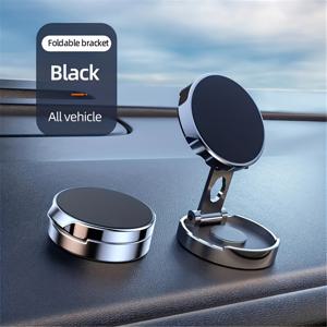 TEMU 차량용 강력 자석 홀더, 아이폰 16 15 14 Pro Max Plus Mini 자석 케이스에 적합한 360도 회전, 수평 및 수직 조절, 한 손 조작 가능한 핸즈프리 대시폰 홀더|그립톡