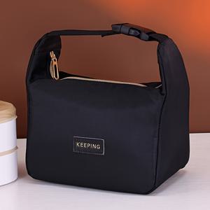 TEMU 1개 휴대용 대용량 스냅락 도시락 보온백, 직장인 식사 팩 토트 백 피크닉 수납 파우치