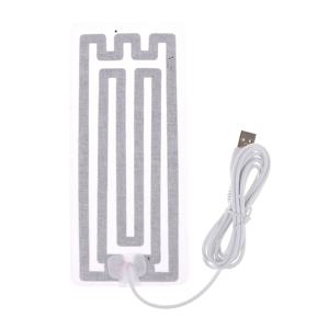 TEMU 1pc 8X19Cm 흰색 5V 8W 그래핀 USB 가열 패드, 저전압 가열에 사용할 수 있으며 1.5미터 USB 케이블이 포함되어 있습니다. 가열 보온 상자, 마우스 패드, 발 따뜻기, 전기 가열 벨트, 전기 장갑, 무릎 따뜻기에 적합합니다.