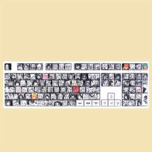 TEMU PBT 다면 서브리메이션 메카닉 키캡 애니메이션 메인 사진 귀여운 메카닉 키캡 108개 키 XDA 높이|키캡|키캡