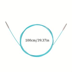 TEMU 2.0-5.0mm 분리 가능한 원형 니들, 5인치 교환 가능한 원형 니들, 4가지 크기의 유연한 케이블, 니들 안정기, 커넥터 커버, 손수 만든 DIY 니들, 니들 액세서리 포함