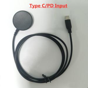 TEMU 자기 스마트워치 무선 충전기 패드 USB Type C PD 인덕션 시계 고속 충전 케이블 휴대용 충전기 어댑터 베이스 Samsung Galaxy Watch Series 8 7 6 5 Ultra S4 3 2 Pro Classic Active 1/2 시계 여행 무선 충전 도크 액세서리