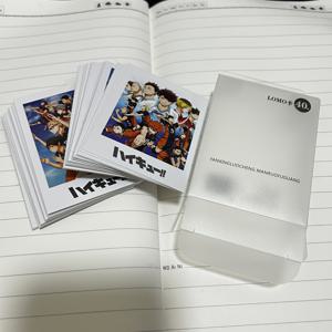 TEMU 40장 애니메이션 배구 컬렉터 카드 세트 - 일본/한국 애니메 시리즈, 생동감 넘치는 아트워크, 40가지 독특한 디자인, 빈 뒷면으로 책갈피 사용 가능, 애니메 팬 & 배구 애호가를 위한 선물, 액션 포즈 아트워크, 디자인