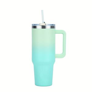 TEMU 1pc Watersy 30oz/40oz 스테인리스 스틸 이중층 텀블러 핸들 포함 - 진공 단열 커피 머그 뚜껑 및 빨대 포함 뜨거운 음료 및 차가운 음료 - 스포츠 및 야외 물병에 완벽|텀블러