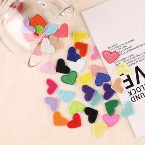 TEMU 50개 혼합 색상 하트 & 별 패치, DIY 의류 및 액세서리 장식용 다림질 패브릭 스티커, 자수 패치