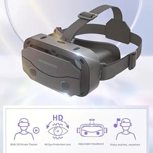 TEMU G13 VR 헤드셋 가상 현실, VR 게임 3D 디지털 안경 VR, 3D 안경 VR 세트 3D 가상 현실 고글, 4.7~7.2인치 휴대폰 지원 가능한 조절 가능한 VR 안경