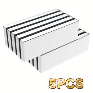 TEMU 냉장고 장식용 희토류 사각 자석 5개 세트 60*20*5mm, 창고 액세서리 - 발렌타인데이, 부활절 등에 적합
