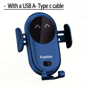 TEMU USB 전원 자동 클램핑 차량 전화 거치대, 15W 고속 충전 에어 벤트 휴대폰 브래킷, iPhone 16 Pro Max/16/15/14/13/12/11/XS/X/8, Samsung Galaxy S24/S23/S22/Note 20 Ultra/Note 10/S10/S9/S8과 호환, 자동차용 배터리 없음|핸드폰거치대|휴대폰거치대