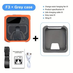 TEMU 10000mAh 전원 은행이 있는 휴대용 미니 팬, 조절 가능한 5단계 목 팬, USB 충전식, 손전등 및 휴대 전화 충전 기능이 있는 3-in-1 휴대용 미니 팬|보조배터리|캠핑선풍기|후레쉬