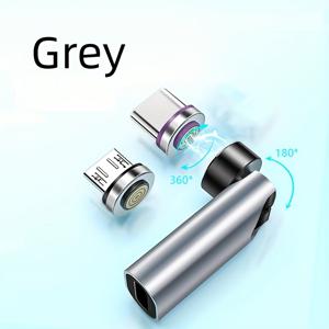 TEMU 회전형 자석형 Type-C USB 어댑터, 66W 고속 충전을 지원 - 내구성이 뛰어난 ABS, 원형 모양, 배터리 포함 없음, 전력 전달 및 충전 장치에 적합, 전력 전달 액세서리 | 회전형 커넥터 | 내구성이 뛰어난 ABS 소재, USB Type C