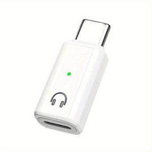 TEMU 아이폰 16, 아이패드 및 이어폰과 호환 가능한 USB-C 남성용 L 여성형 오디오 어댑터